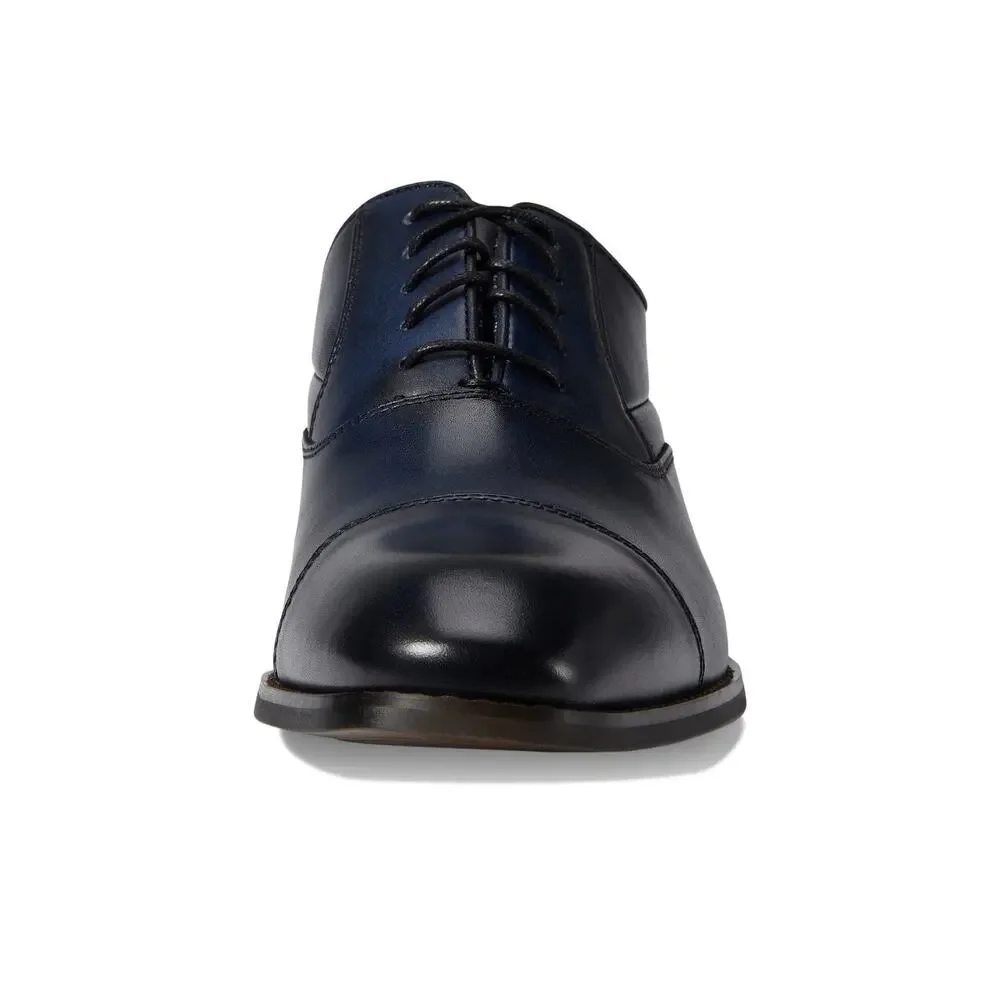 STACY ADAMS KALLUM CAP TOE OXFORD NAVY 14 W
